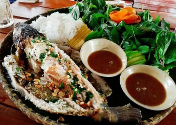 Cá lóc nướng trui