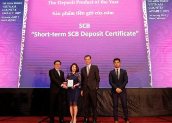 Chứng chỉ tiền gửi SCB liên tiếp nhận được các giải thưởng uy tín