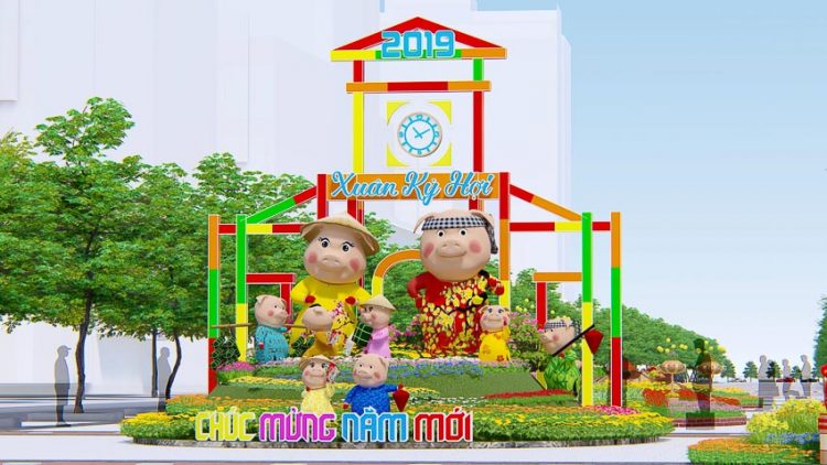Đường hoa Nguyễn Huệ Tết Kỷ Hợi 2019 5