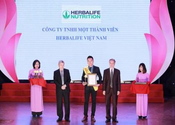 Herbalife liên tục nhận giải thưởng “Sản phẩm vàng vì sức khỏe cộng đồng”