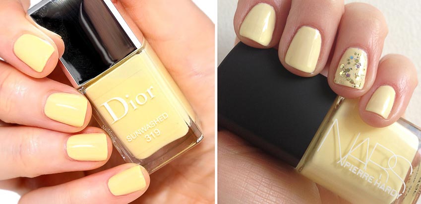 Sơn màu vàng pastel của Dior và Nars