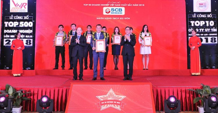 SCB nằm trong Top 50 doanh nghiệp xuất sắc nhất Việt Nam