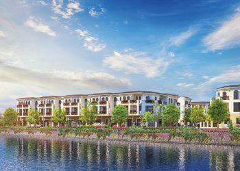 Phối cảnh nhà phố thương mại giai đoạn 1 tại khu dân cư Senturia Nam Sai Gon