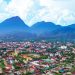 Thị xã Hồng Lĩnh dưới chân núi 9