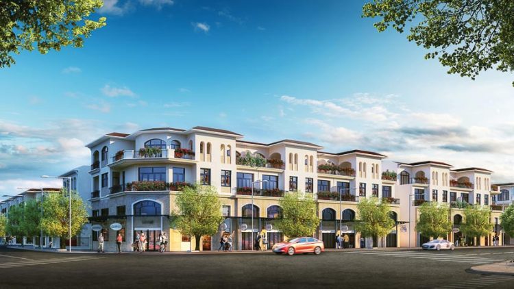 Phối cảnh nhà phố thương mại tại dự án Senturia Nam Sai Gon