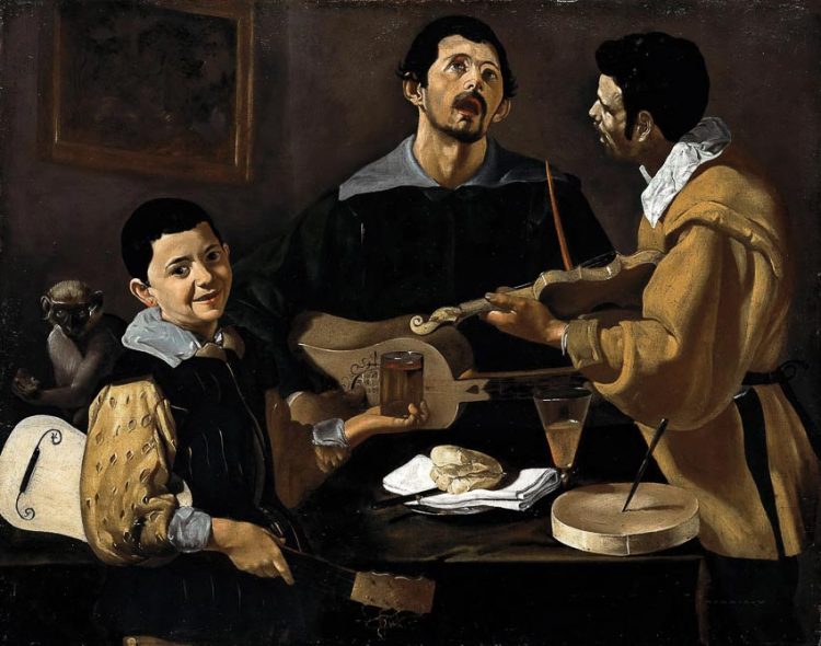 Ba nhạc công - tranh Diego Velázquez (khoảng 1618)