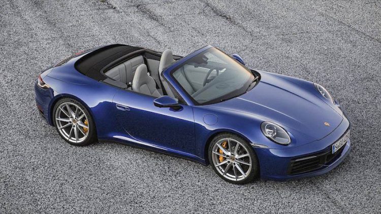 Porsche 911 Cabriolet thế hệ mới với phiên bản mui trần, đóng mở chỉ 12 giây