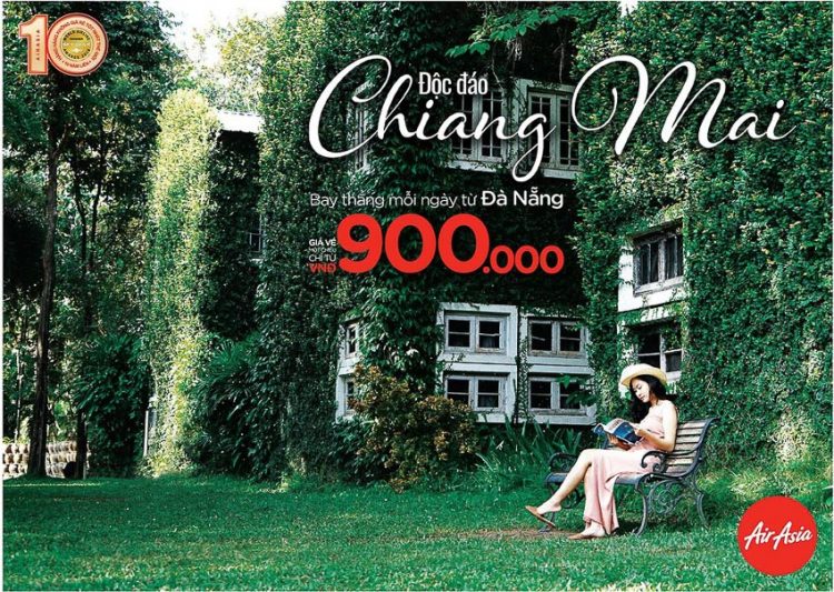 Giá vé máy bay AirAsia khuyến mãi từ Đà Nẵng đến Chiang Mai chỉ từ 900.000đ