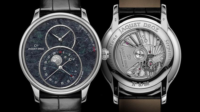 Jaquet Droz ra mắt đồng hồ Grande Seconde Moon Swiss từ đá serpentinite 3