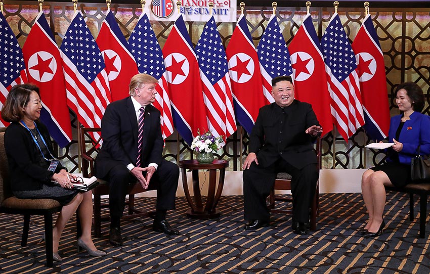 Những hình ảnh ấn tượng trong cuộc gặp của lãnh đạo Mỹ - Triều tại Hà Nội 2