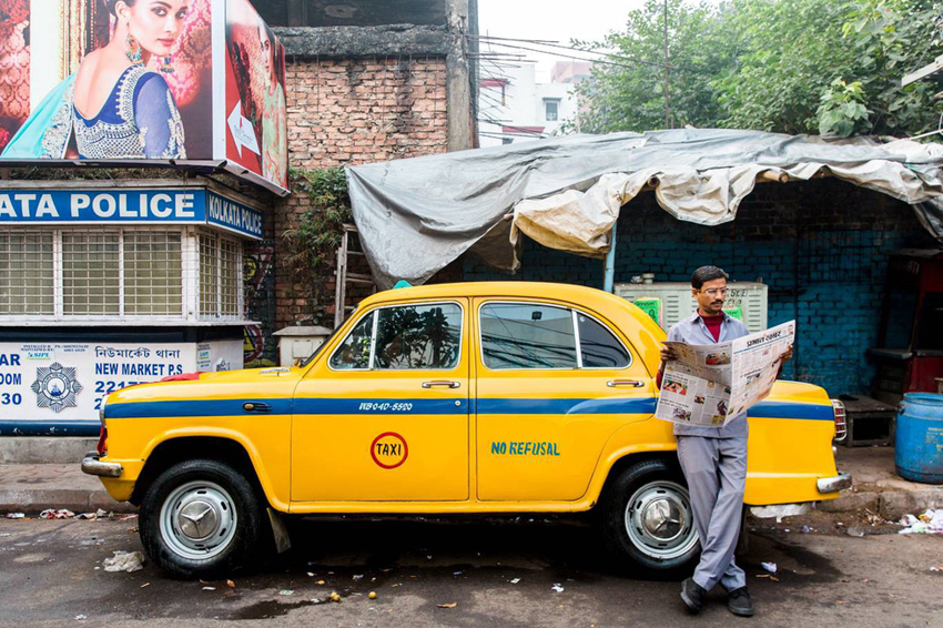 Tài xế taxi ở Kolkata, Ấn Độ - Ảnh: Annapurna Mellor