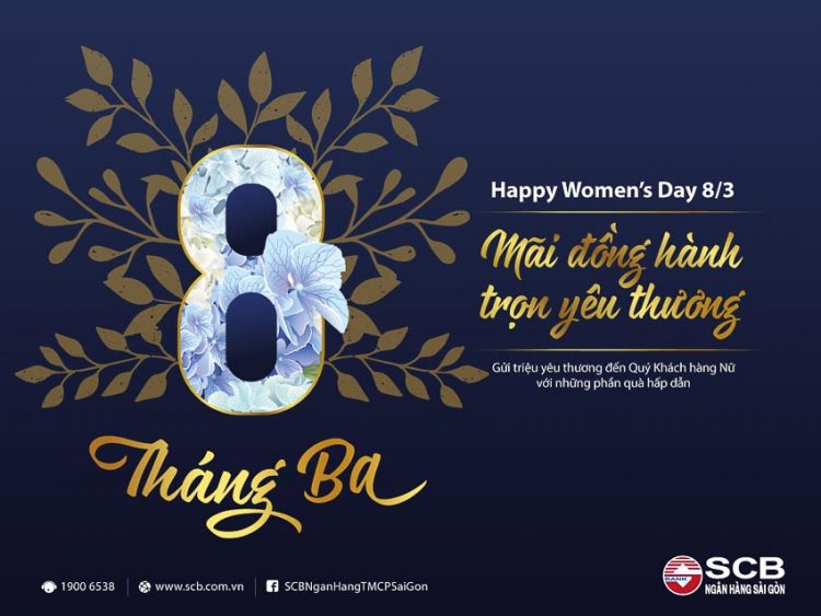 SCB tri ân khách hàng nữ nhân dịp 8-3