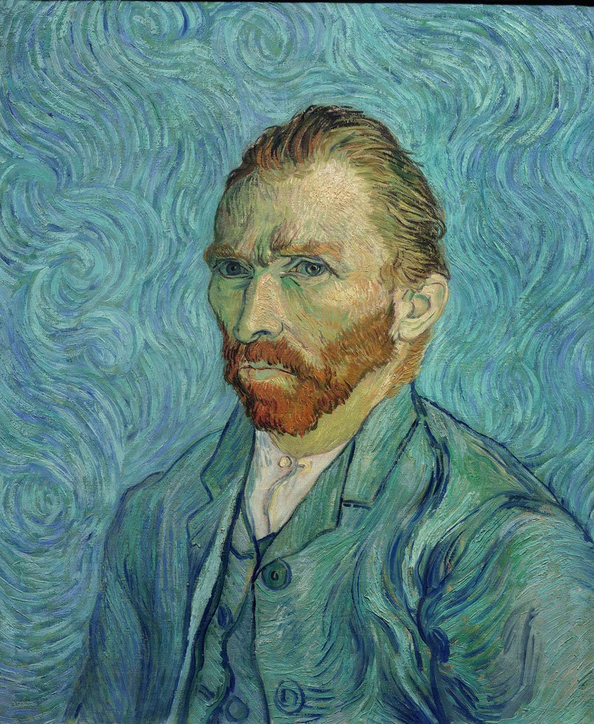 Lần đầu tiên, những kiệt tác của Van Gogh được triển lãm tại Việt Nam dưới hình thức mới mẻ - bức 'Tự họa' của Van Gogh