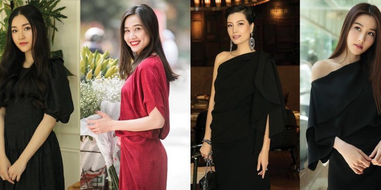 Thanh lịch với sắc đỏ và đen của NTK Đỗ Mạnh Cường