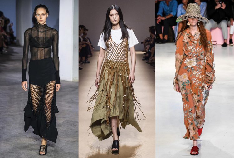 Xu hướng thời trang xuân-hè 2019: Chất liệu lưới đánh cá khuynh đảo làng mốt