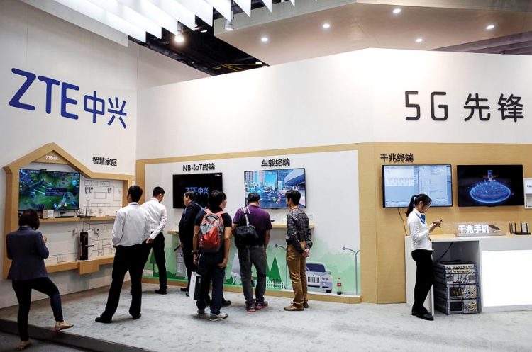Tập đoàn ZTE từng bị Mỹ trừng phạt vào tháng 4-2018