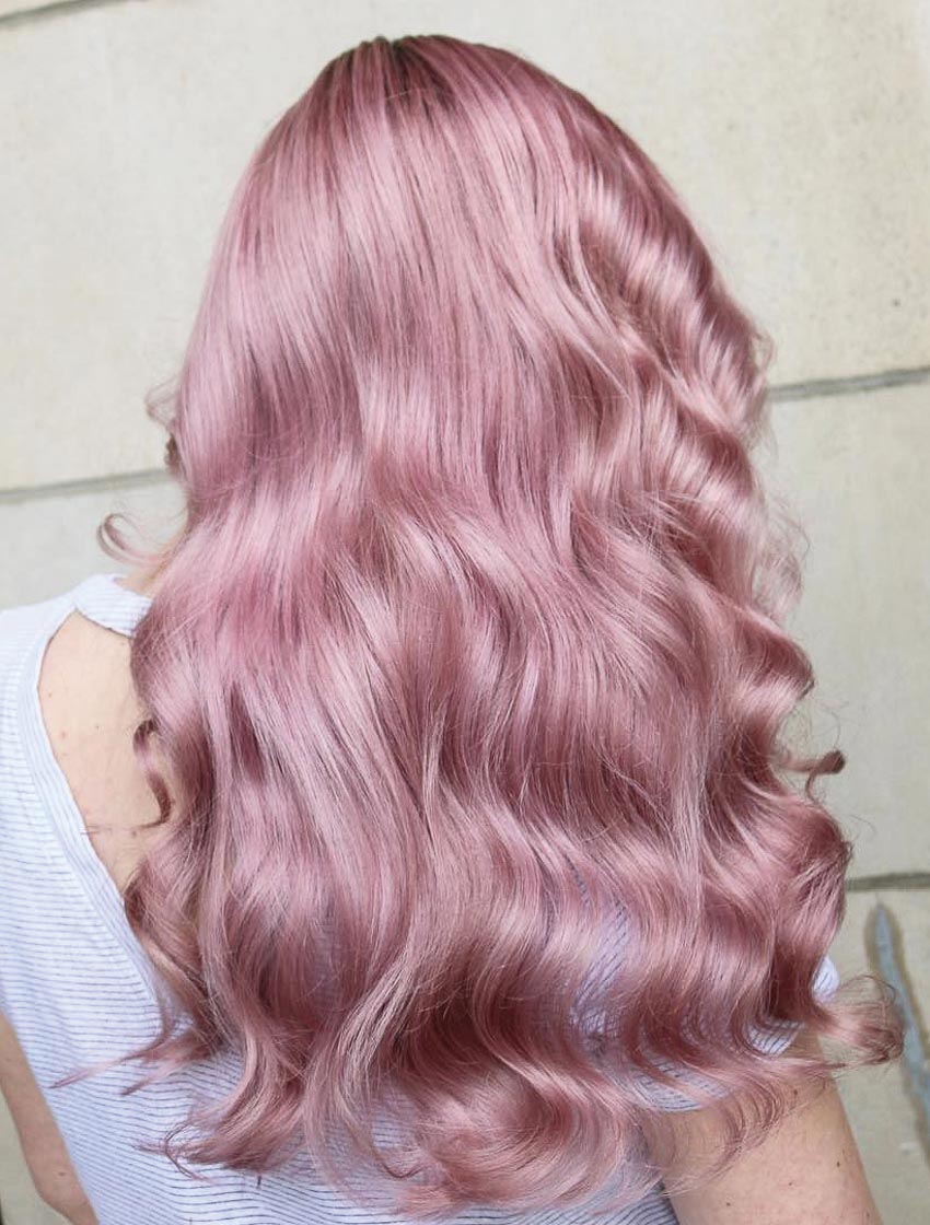 tóc màu hồng