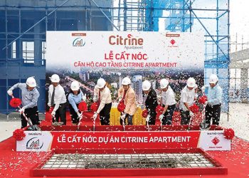 Cất nóc căn hộ cao tầng Citrine Apartment