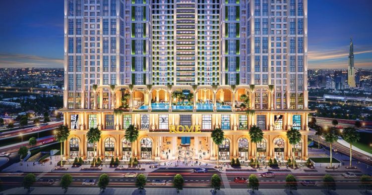 Rome by Diamond Lotus giao thoa những tinh hoa kiến trúc La Mã cổ điển cùng các giá trị tiện ích hiện đại của thời đại mới