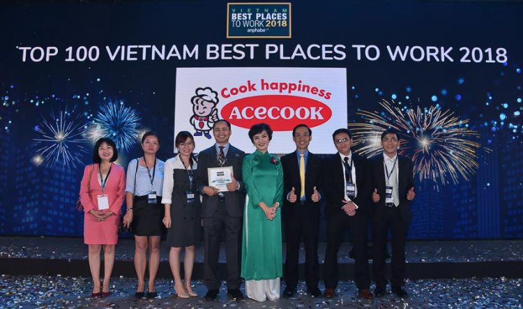 Acecook xếp vị trí thứ 25 trong Khảo sát Nơi làm việc tốt nhất Việt Nam 2018 2