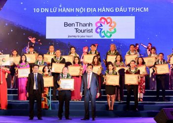 BENTHANH TOURIST ĐẠT TOP 10 DOANH NGHIỆP LỮ HÀNH HÀNG ĐẦU TP.HCM
