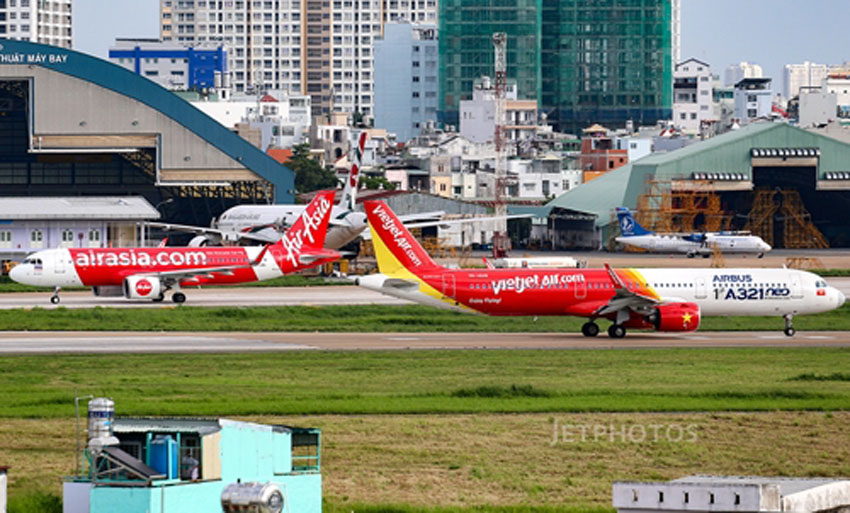 Air Asia và Vietjet không thể vận hành chung dưới một thương hiệu sau vụ hợp tác "đổ bể" năm 2010. Ảnh: Jetphotos/Tran Duy Khang.