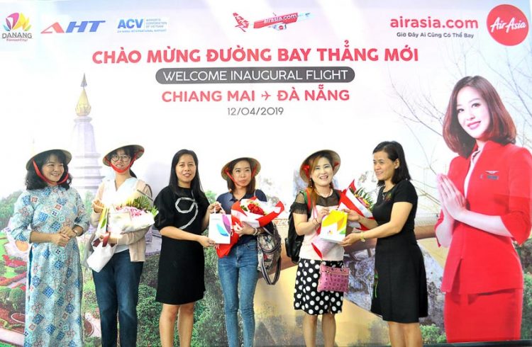 Chuyến bay AirAsia đầu tiên từ Chiang Mai đến Đà Nẵng