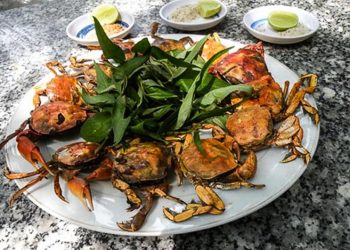 Rạm luộc chấm muối tiêu rau răm ngon không kém cua, ghẹ biển