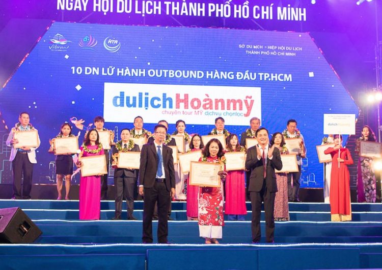 Du Lịch Hoàn Mỹ được vinh danh trong Top 10 Outbound TP.HCM