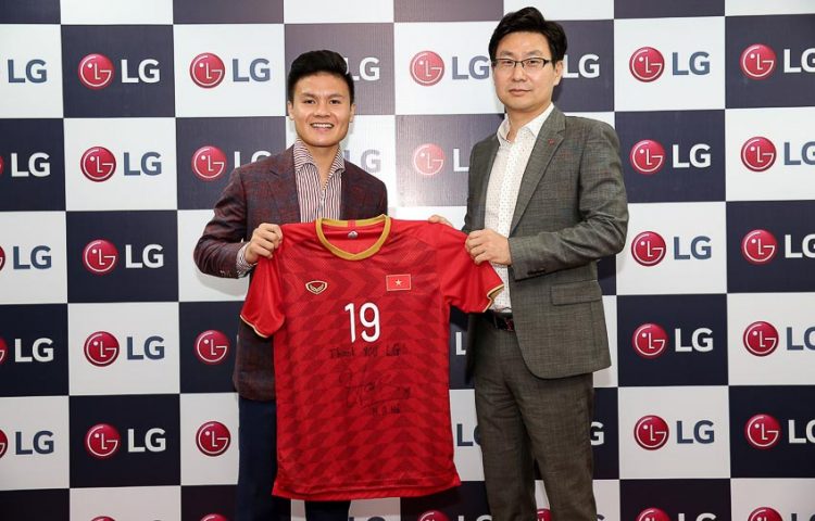 Quang Hải tiếp tục trở thành đại sứ thương hiệu của LG Việt Nam trong năm 2019