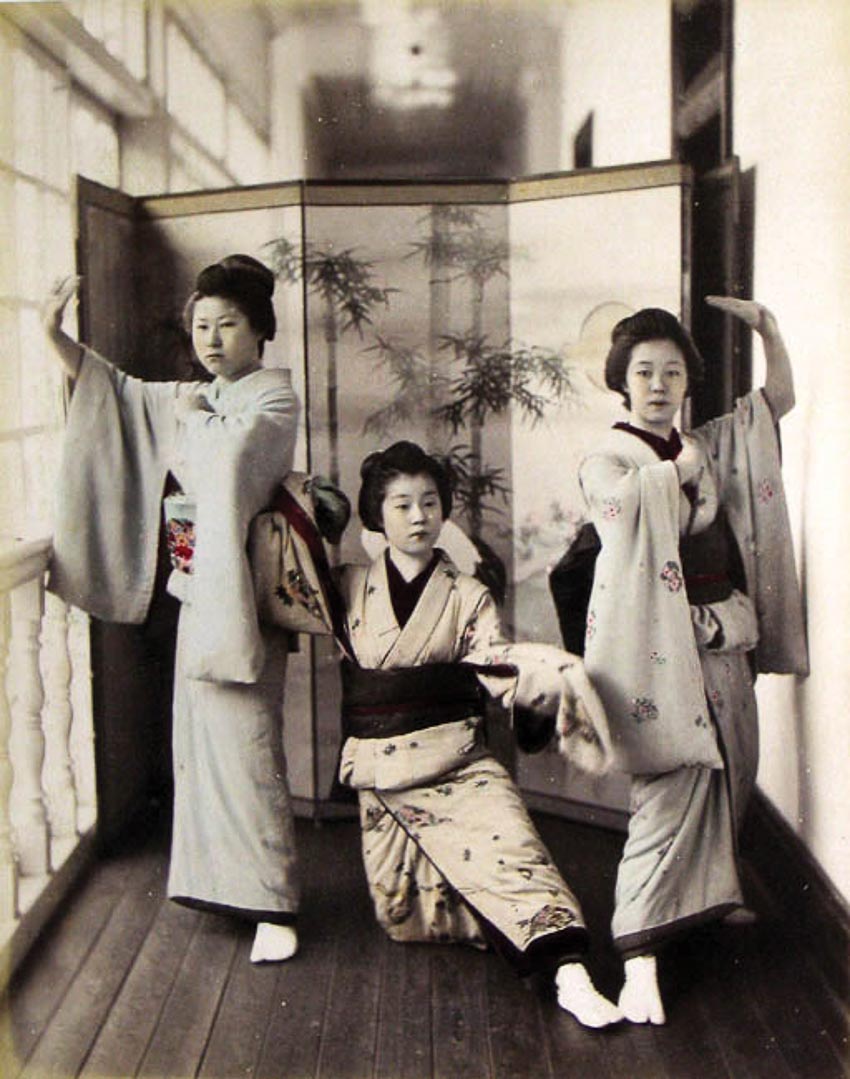 Các geisha cuối thế kỷ 19 ở Nhật Bản