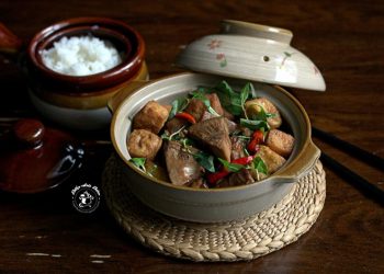 Mít non kho đậu hũ