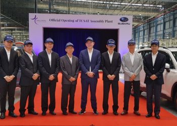 Nhà máy lắp ráp xe Subaru tại Thái Lan với mức đầu tư hơn 5 tỉ baht chính thức đi vào hoạt động