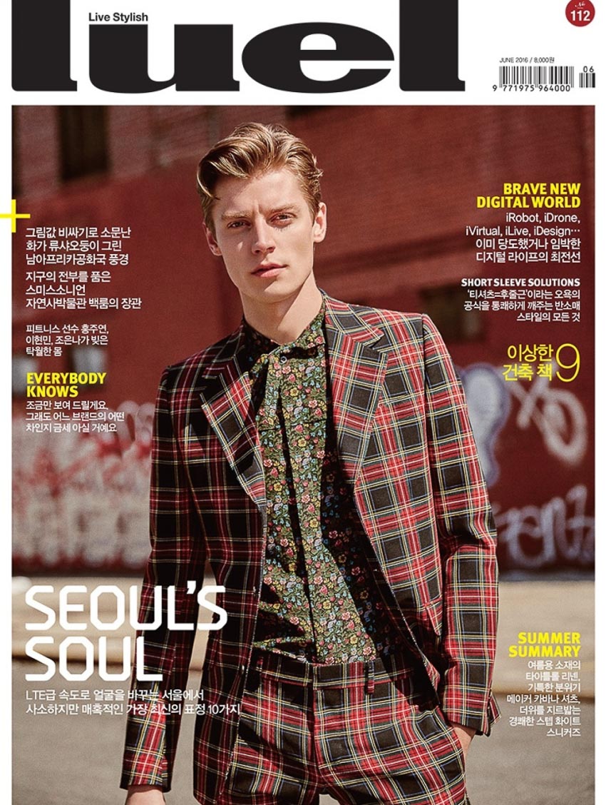 Tạp chí dành cho nam giới Luel của Hàn Quốc, số tháng 6.2016