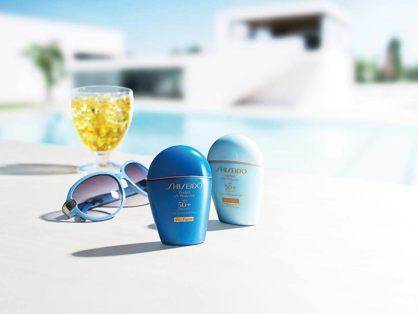 Kem chống nắng cho da mặt Shiseido Perfect UV Protector SPF 50+ PA++++ với công nghệ chống nắng độc quyền Wetforce và super Veil - UV 360TM