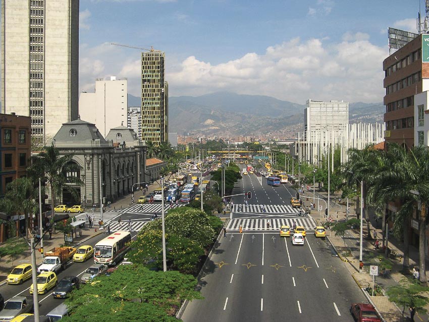 Trung tâm Medellín, thành phố lớn thứ nhì Colombia