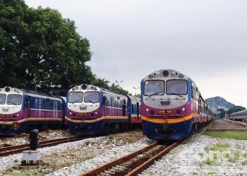 Tàu Thống nhất Bắc - Nam. Ảnh: Báo Công an