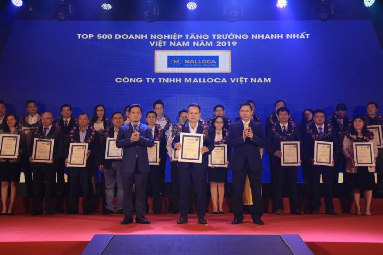 Malloca - Top 500 doanh nghiệp tăng trưởng nhanh nhất Việt Nam 2019