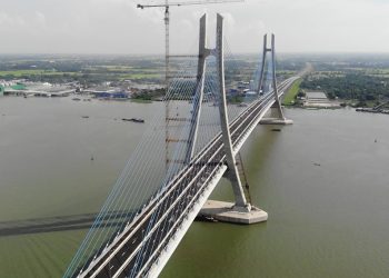 Thông xe cầu Vàm Cống, cầu dây văng thứ 2 qua sông Hậu - 05