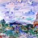 Tháp Eiffel. Tranh màu nước: Raoul Dufy