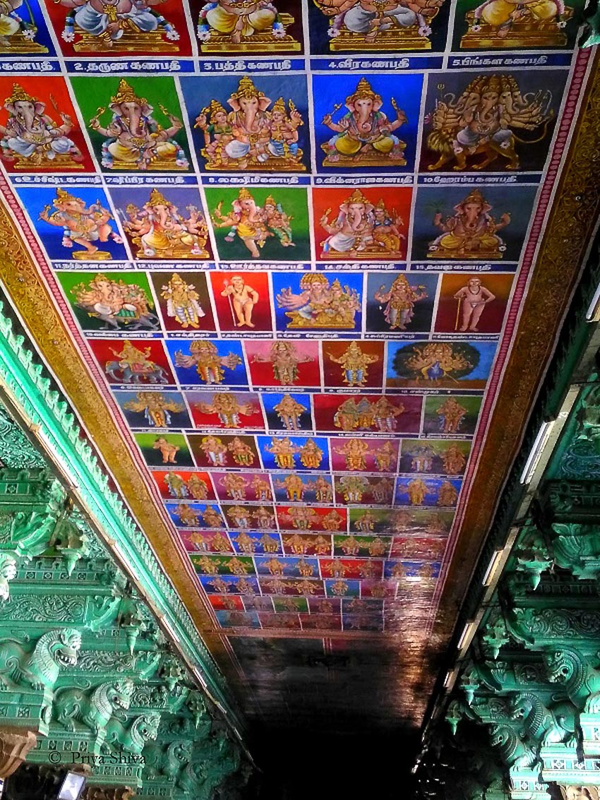 Bích họa đền Meenakshi, Madurai, Tamil Nadu, Ấn Độ