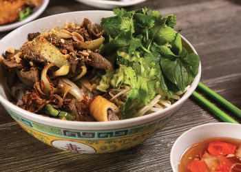 Bún chả Hà Nội ở nhà hàng của Tina Nguyễn