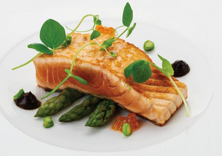 Thực đơn cá hồi cầu vồng tại Nhà hàng Signature