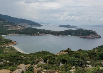 Bãi Thùng nhìn từ trên cao