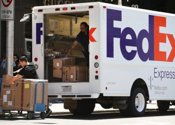 Hãng chuyển phát nhanh FedEx. Ảnh: Getty Images