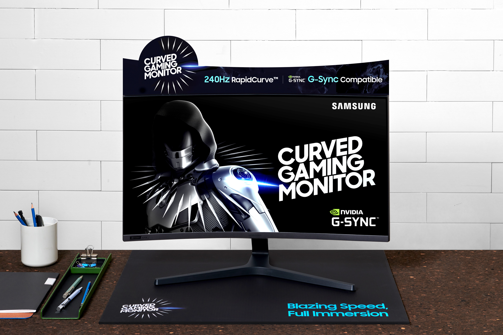 Samsung giới thiệu màn hình cong chơi game CRG5 240Hz tương thích với G-Sync - 3