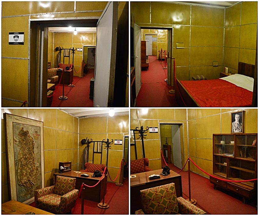 Enver Hoxha chưa từng ngủ lại trong căn phòng này dù ông đã tham dự 2 cuộc huấn luyện quân sự sau khi bunker ngầm chính thức khánh thành vào ngày 24.6.1978