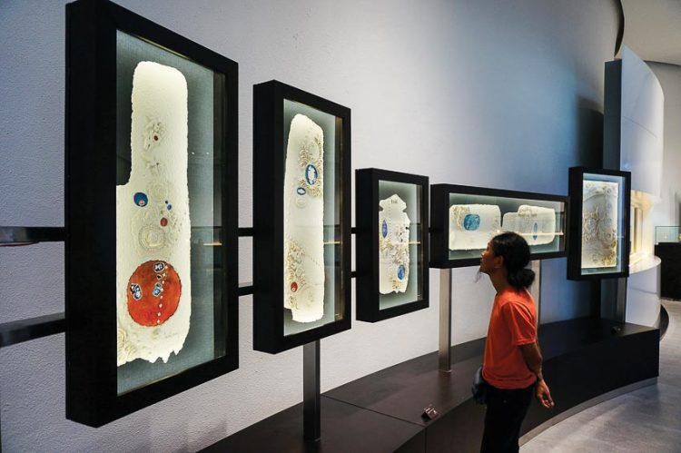 Bên trong nhà trưng bày tác phẩm