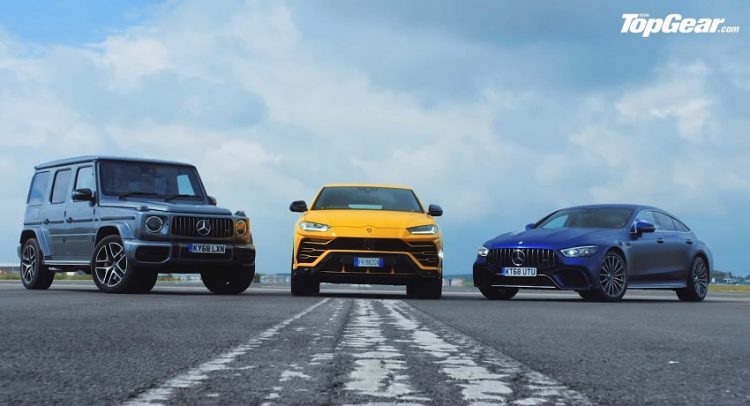 Lamborghini Urus so tài với Mercedes AMG GT 63 S và G63