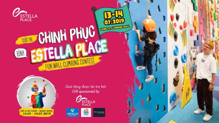 Cuộc thi leo núi trong nhà “Chinh phục đỉnh Estella Place” dành cho trẻ 5-12 tuổi